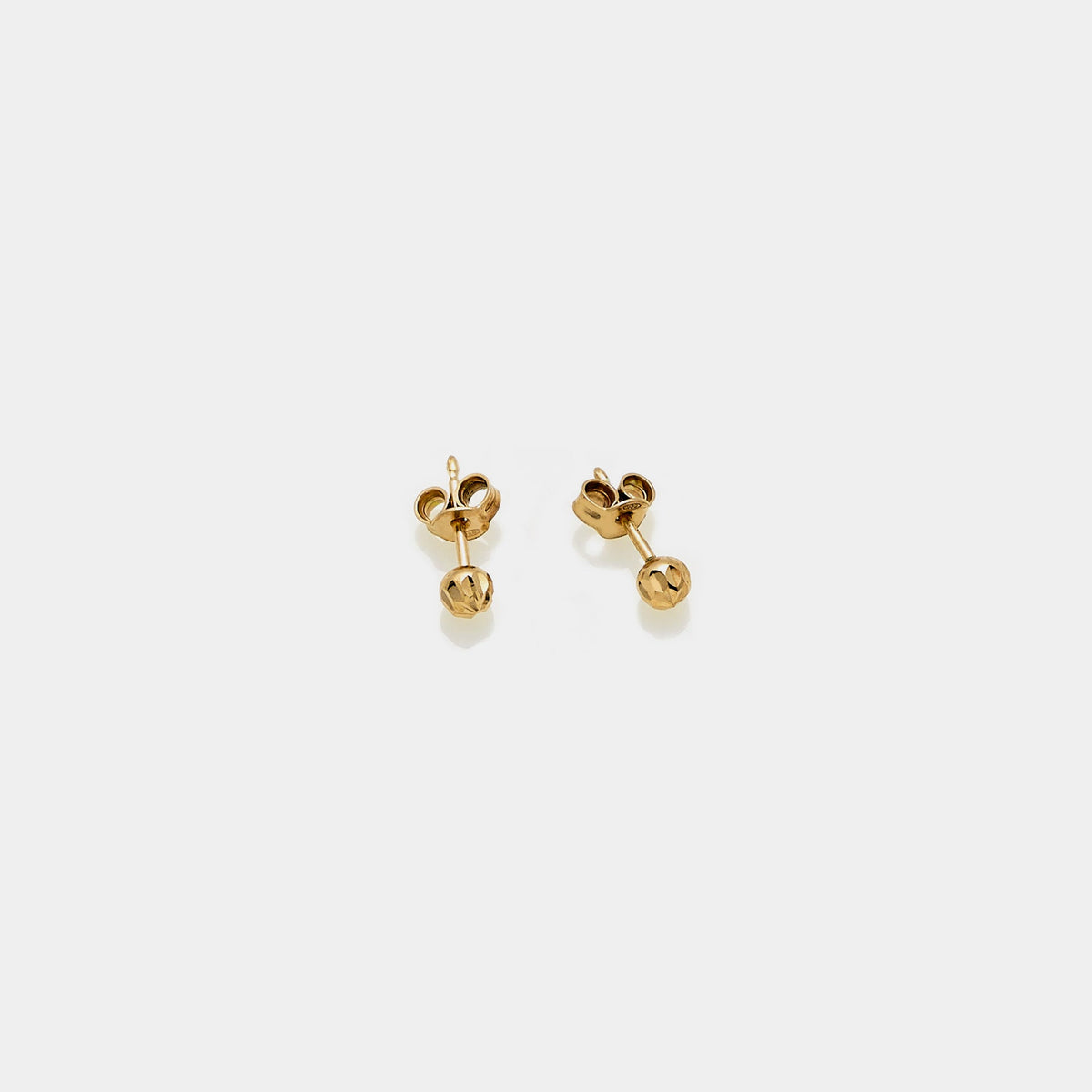 Yellow gold plated silver stud earrings LC105