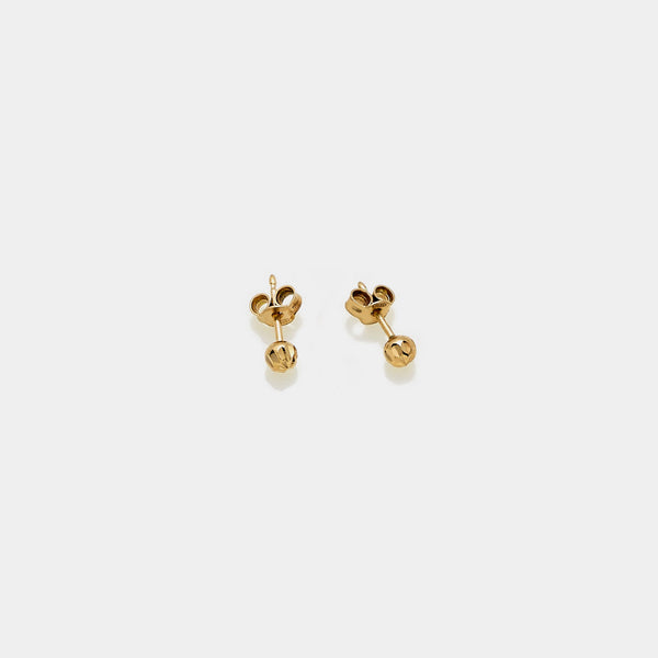 Pendientes de plata chapados en oro amarillo LC105