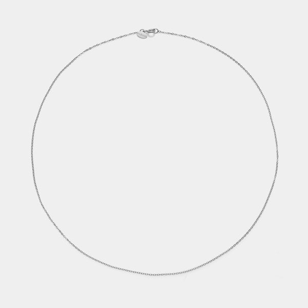 FORZATINA BRILLIANT CHAIN in rhodium-plated silver