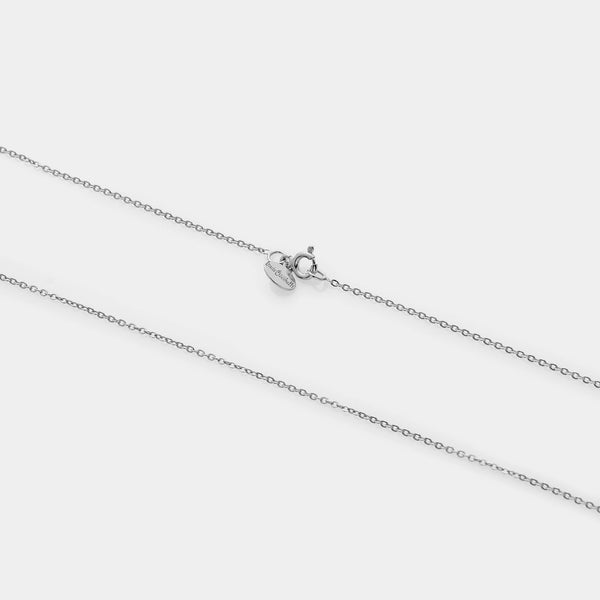 FORZATINA BRILLIANT CHAIN in rhodium-plated silver