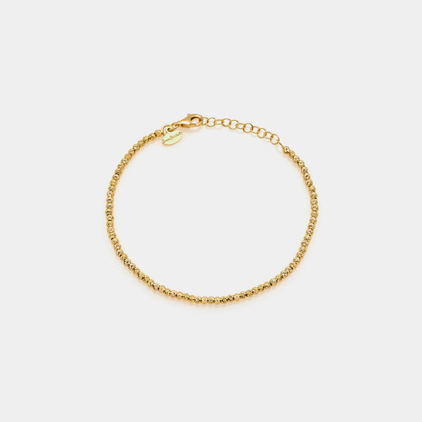 Silver ankle bracelet plated in yellow gold ref. LC12-C