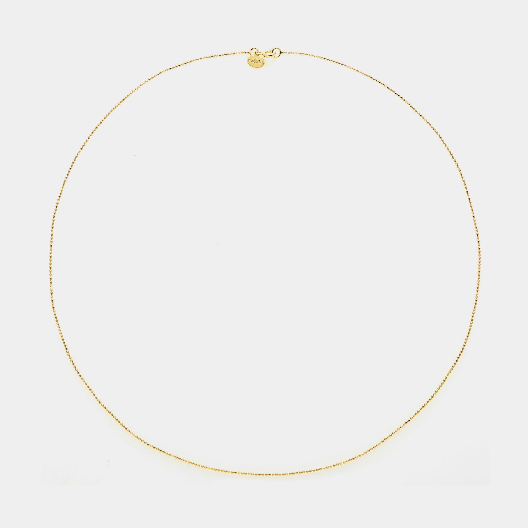 Diamond Ball Chain in Gold-Plated Silver