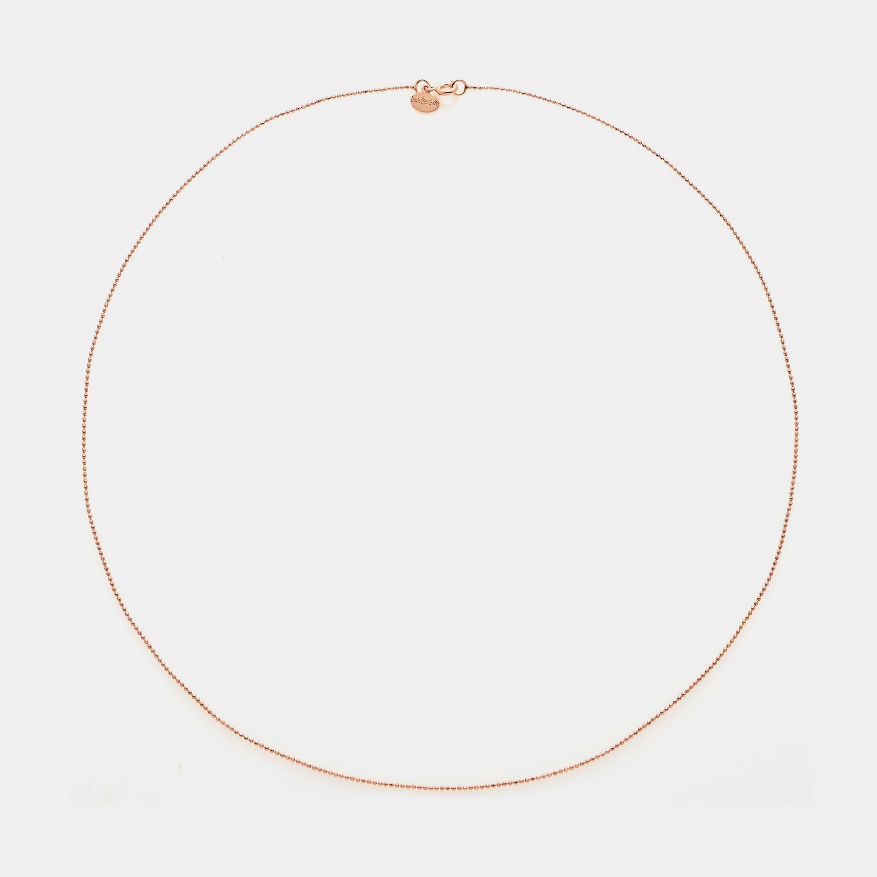 Diamond Ball Chain in Rose Silver