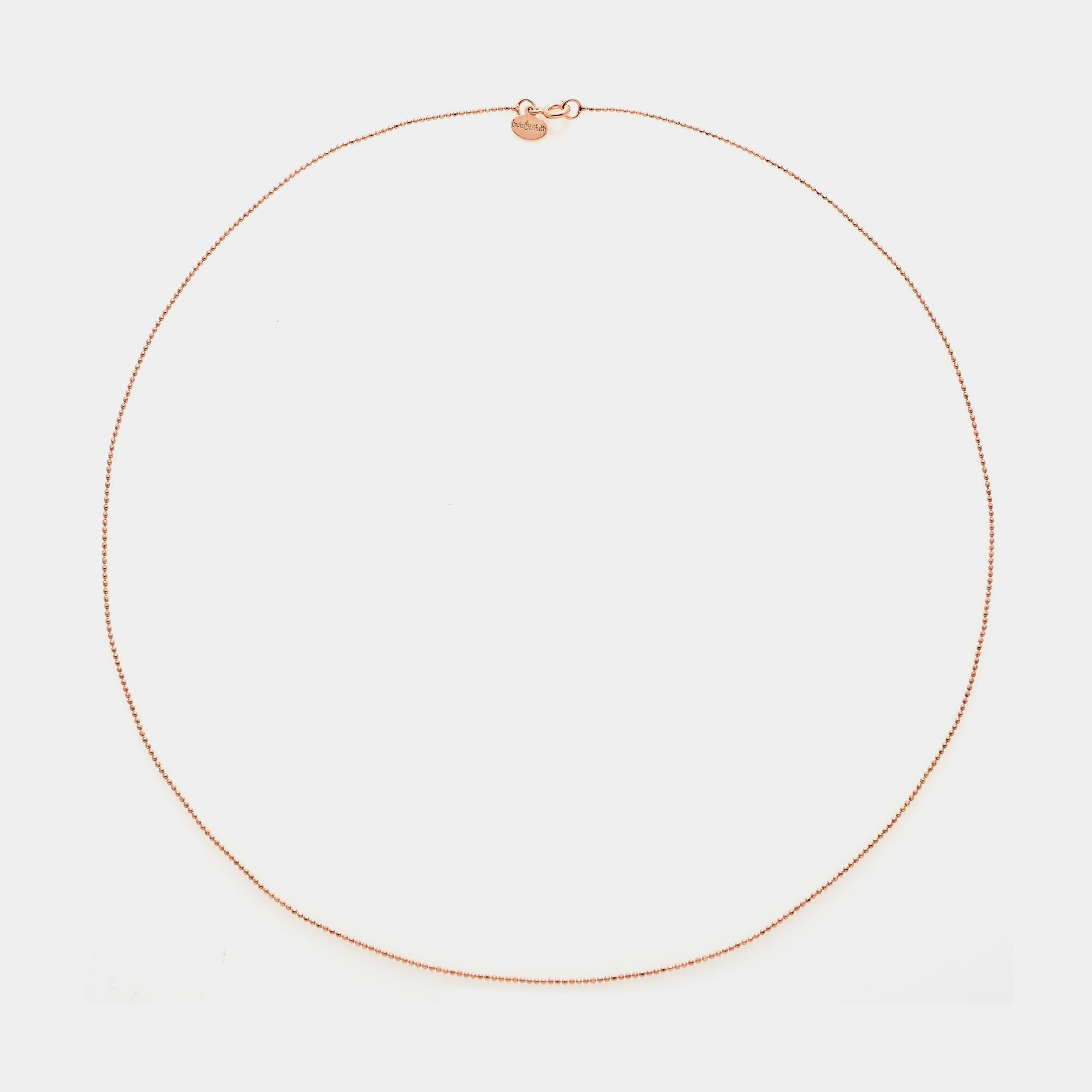 Diamond Ball Chain in Rose Silver