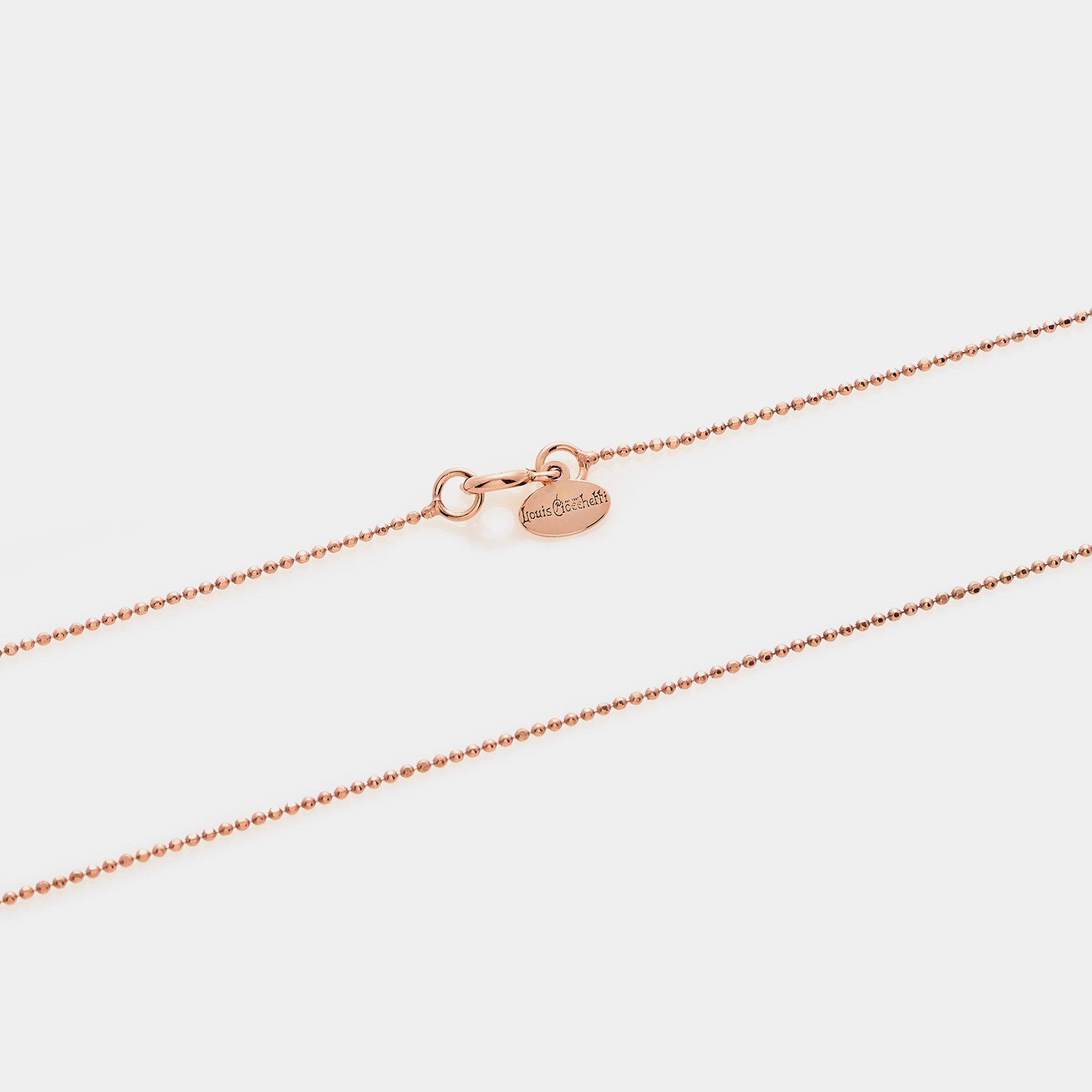 Diamond Ball Chain in Rose Silver