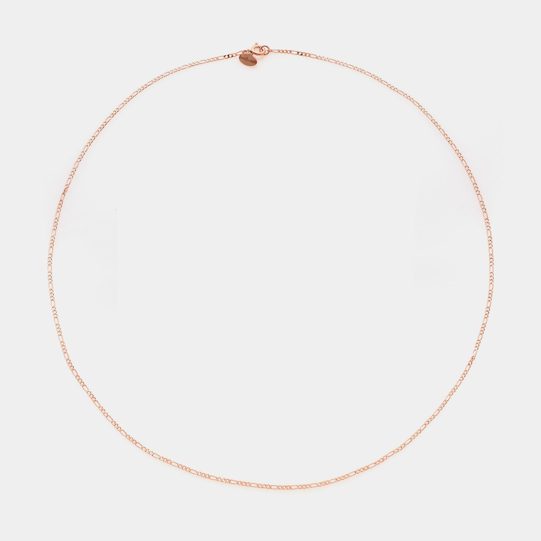 FIGARO link chain in rose silver