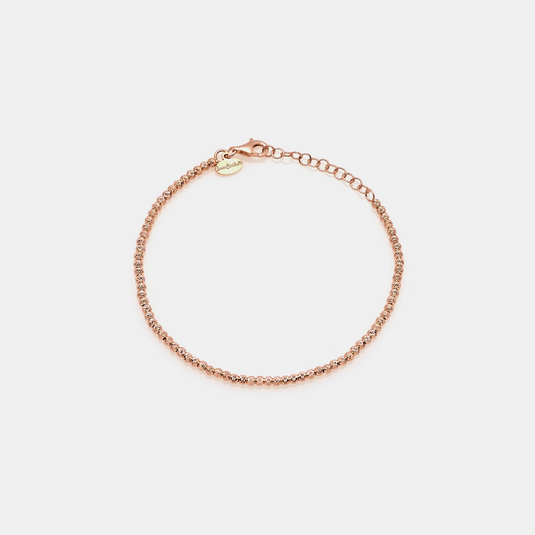 Silver bracelet plated in rose gold ref. LC14
