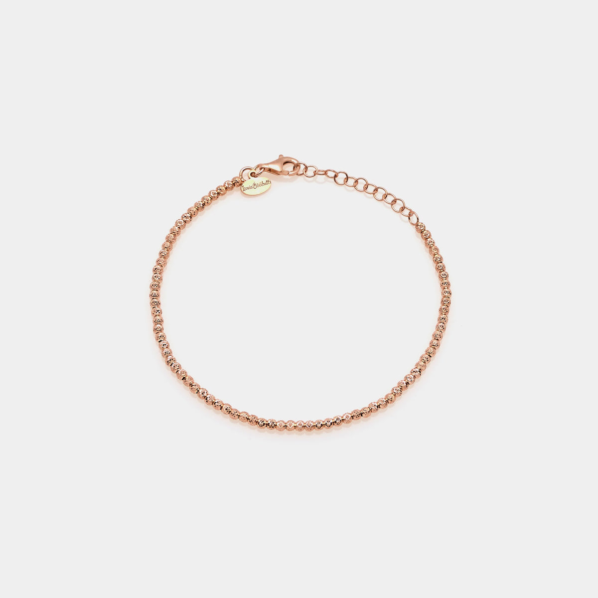 Silver bracelet plated in rose gold ref. LC14