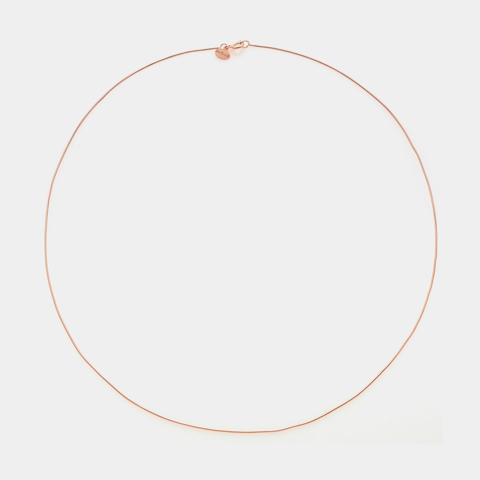 Coda di Topo Chain in Rose Silver