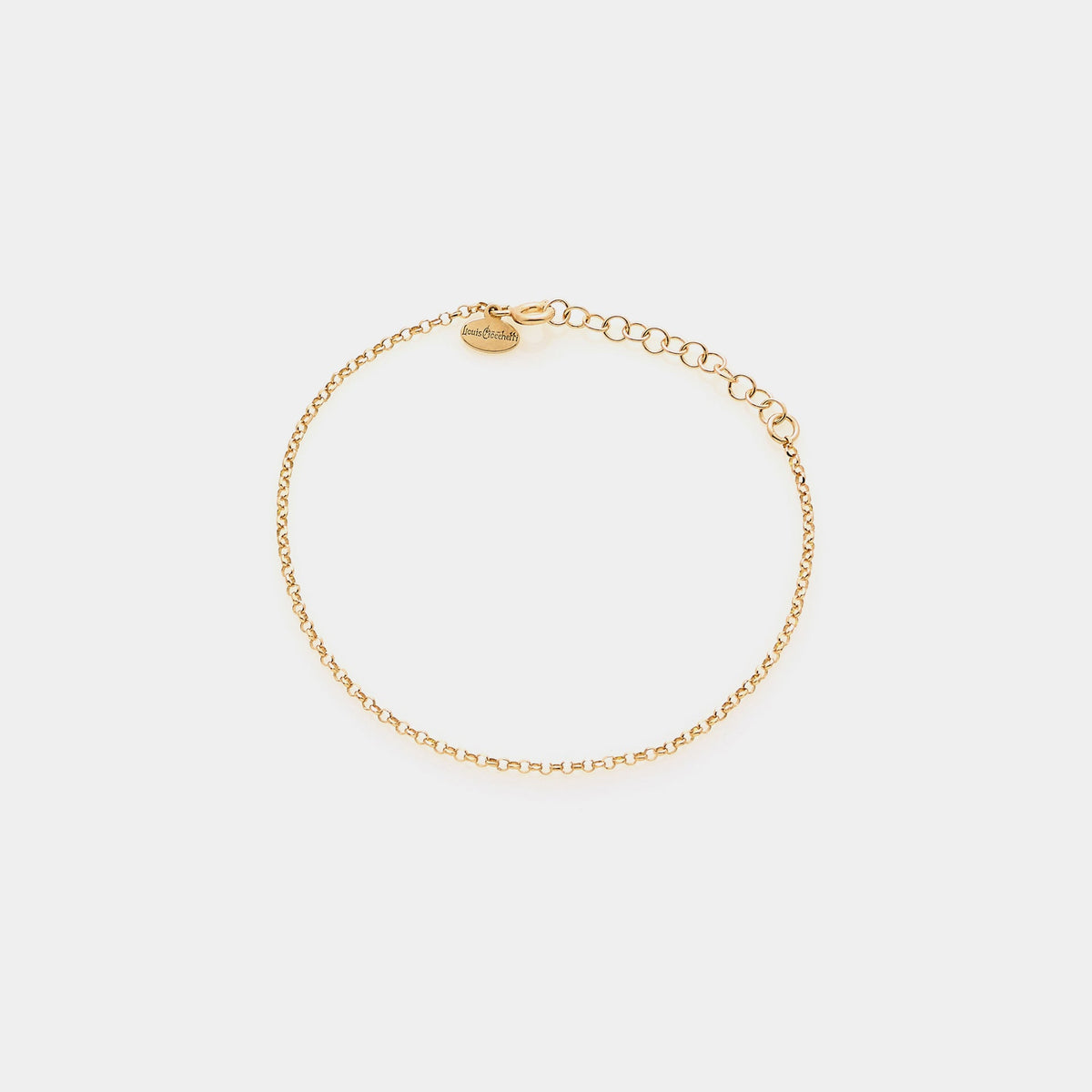 ROLO' DIAMANTATA Link Bracelet in Gold-Plated Silver ref. LC166