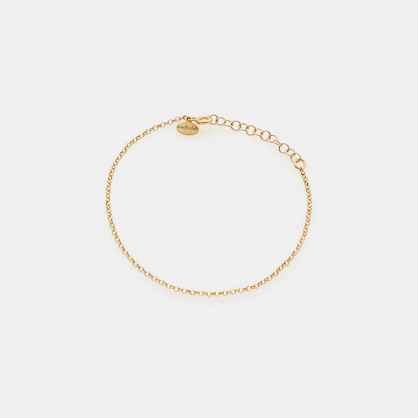 ROLO' DIAMANTATA Link Bracelet in Gold-Plated Silver ref. LC166
