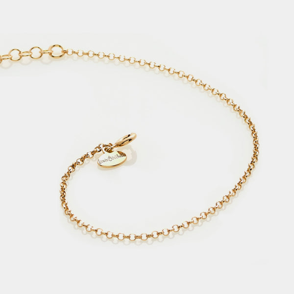 ROLO' DIAMANTATA Link Bracelet in Gold-Plated Silver ref. LC166