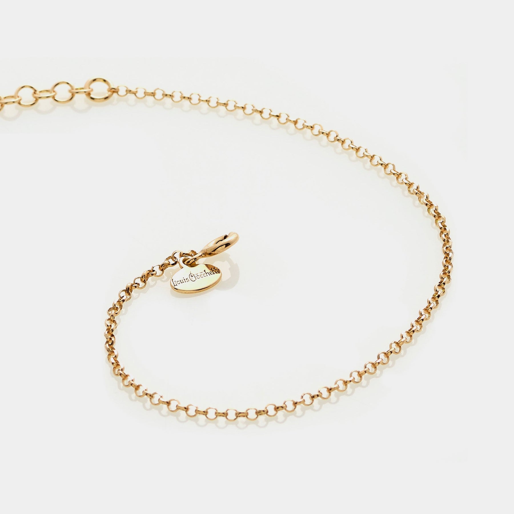 ROLO' DIAMANTATA Link Bracelet in Gold-Plated Silver ref. LC166