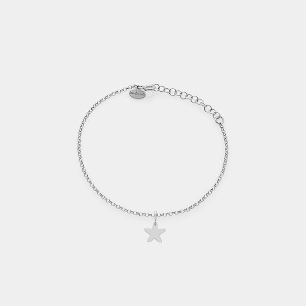 ROLO' DIAMANTATA Link Bracelet in Rhodium-Plated Silver ref. LC167