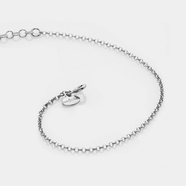 ROLO' DIAMANTATA Link Bracelet in Rhodium-Plated Silver ref. LC167