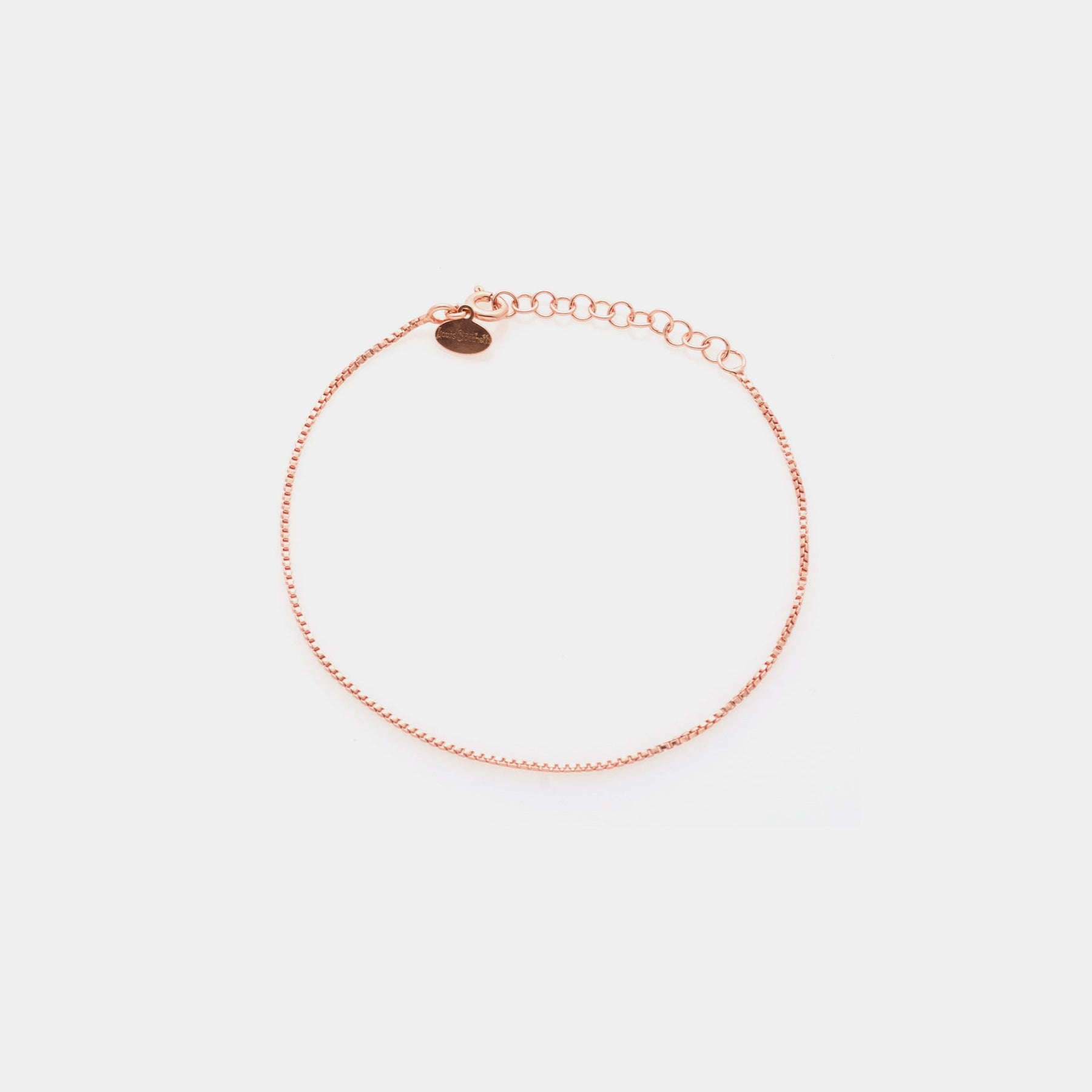 VENETIAN Link Bracelet in Rose Silver ref. LC171