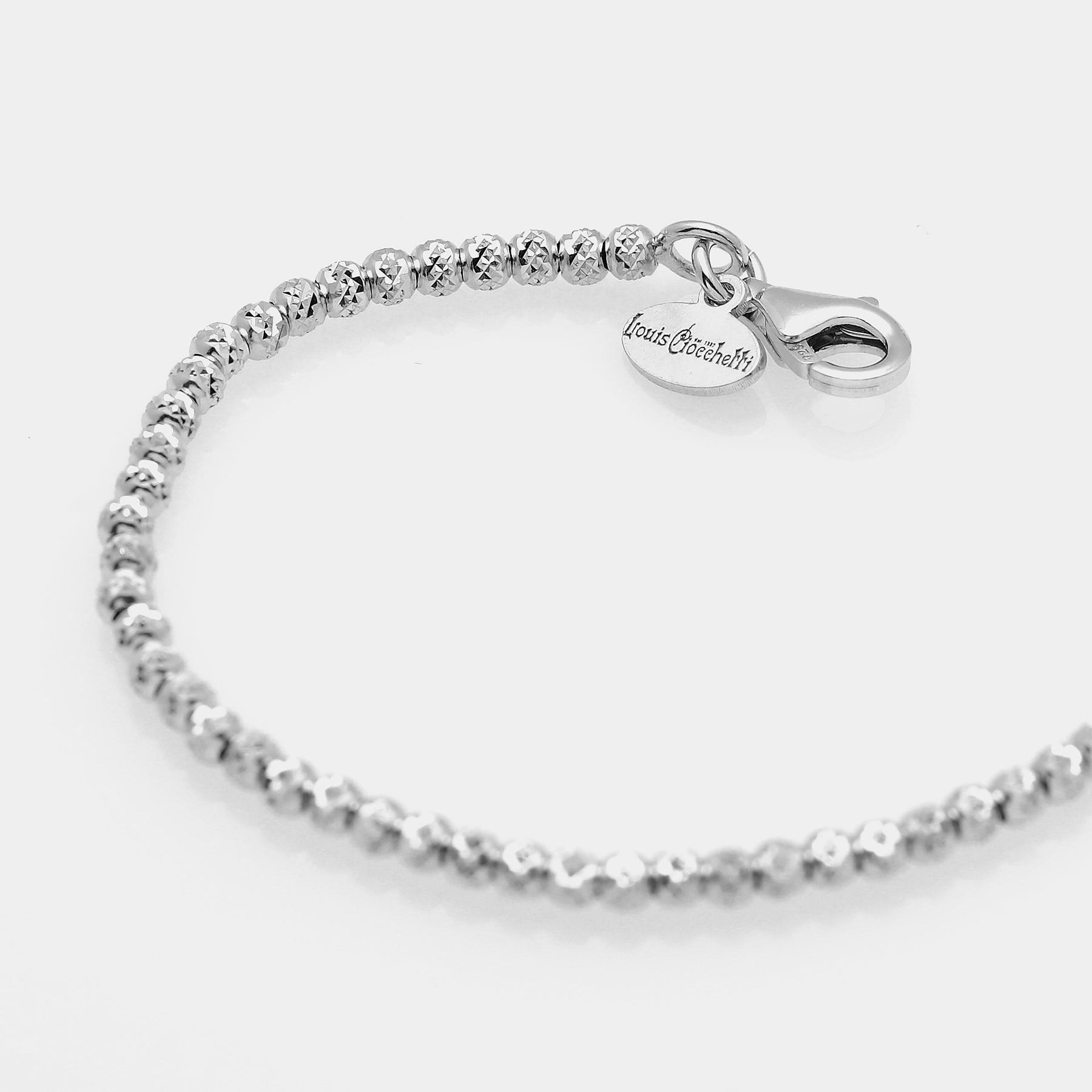 Rhodium-plated silver necklace ref. LC16