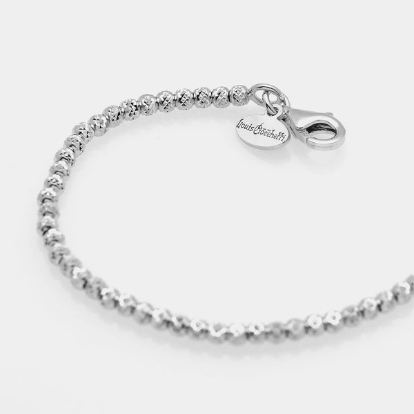 Rhodium-plated silver necklace ref. LC16