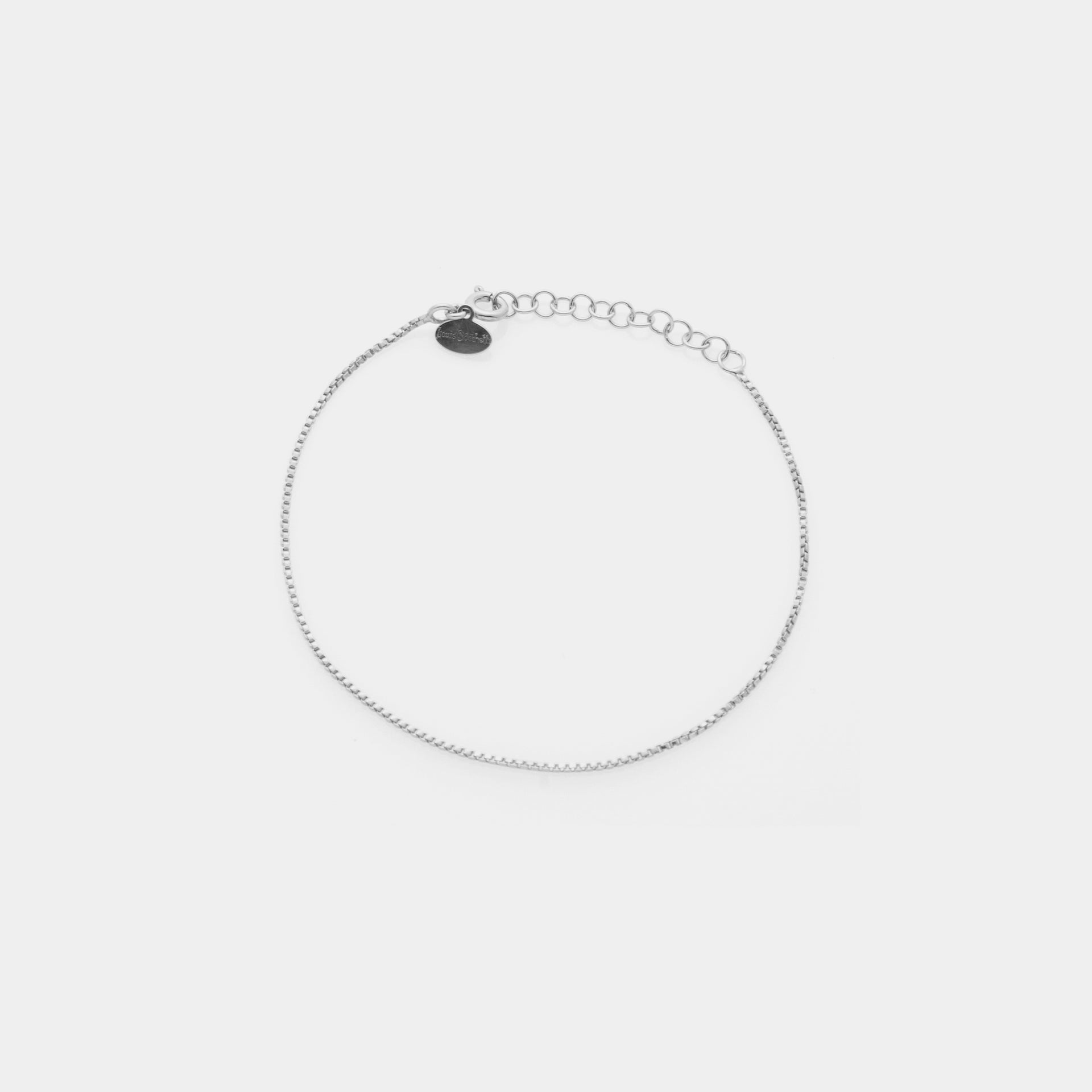 VENETIAN Link Bracelet in Rhodium-Plated Silver ref. LC170
