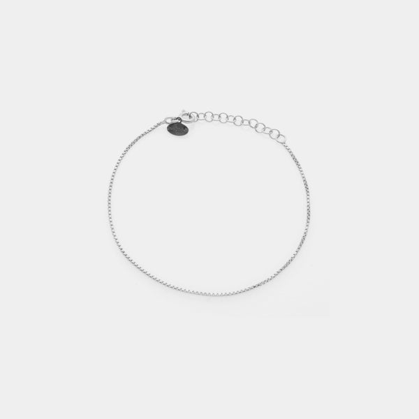 VENETIAN Link Bracelet in Rhodium-Plated Silver ref. LC170