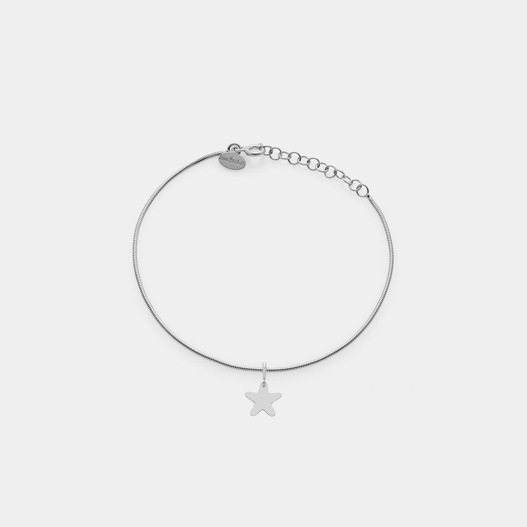 CATAIL LINK BRACELET in rhodium-plated silver ref. LC173