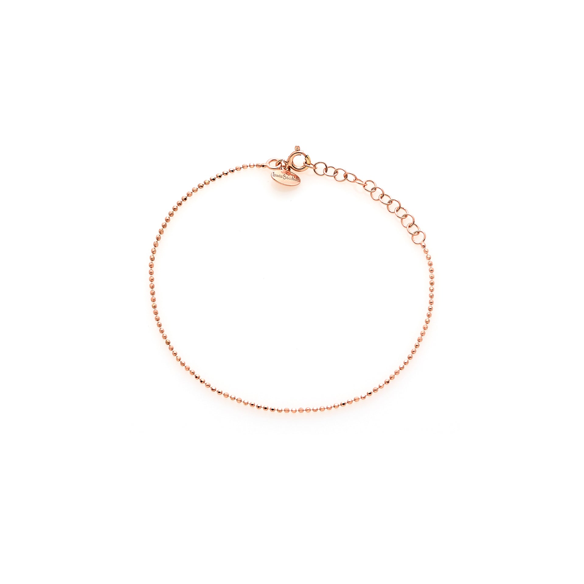 Diamond Ball Chain Bracelet in Rose Silver ref. LC177