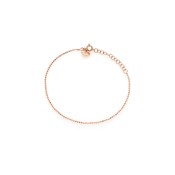 Diamond Ball Chain Bracelet in Rose Silver ref. LC177