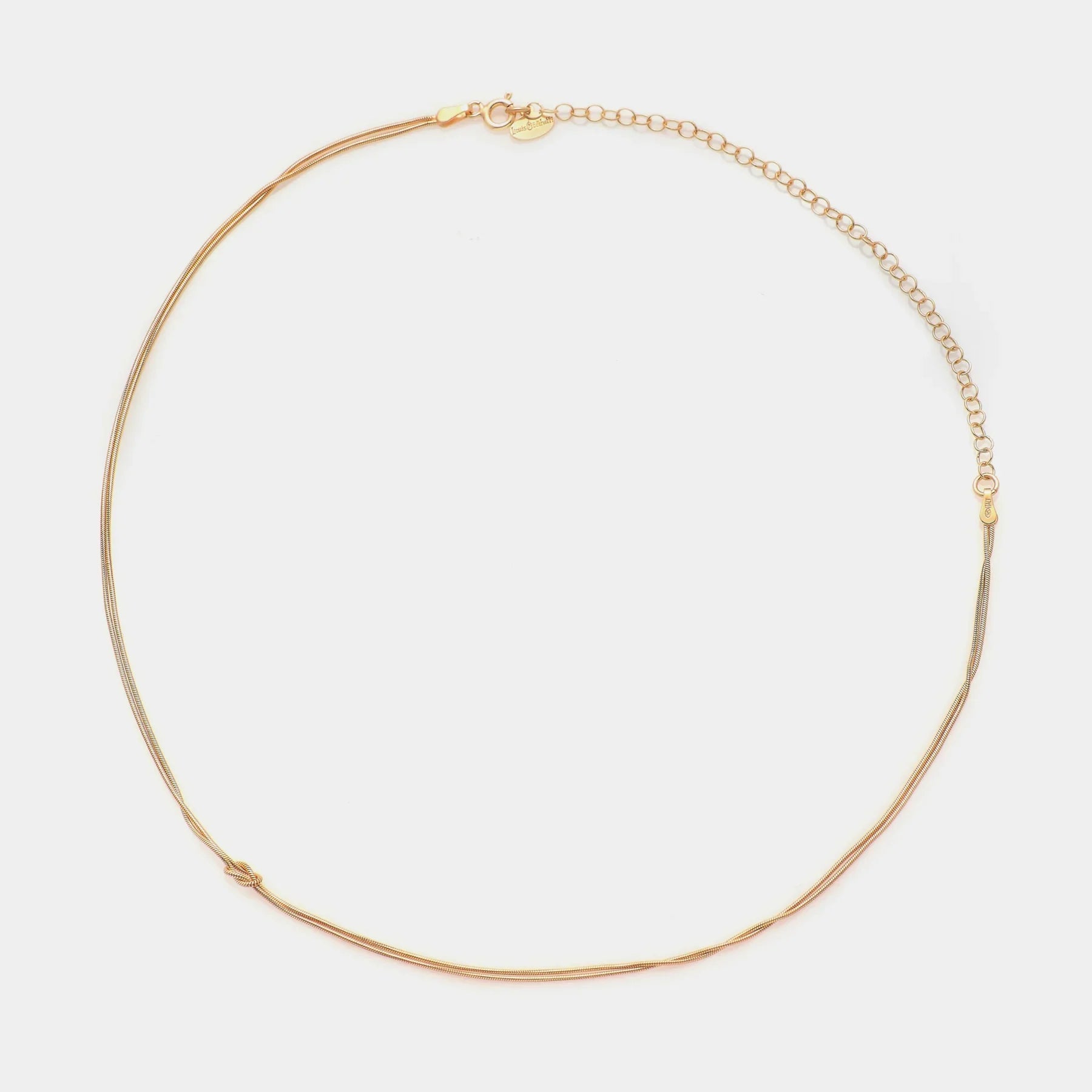 Soft Infinity Choker Necklace in 925 Silver