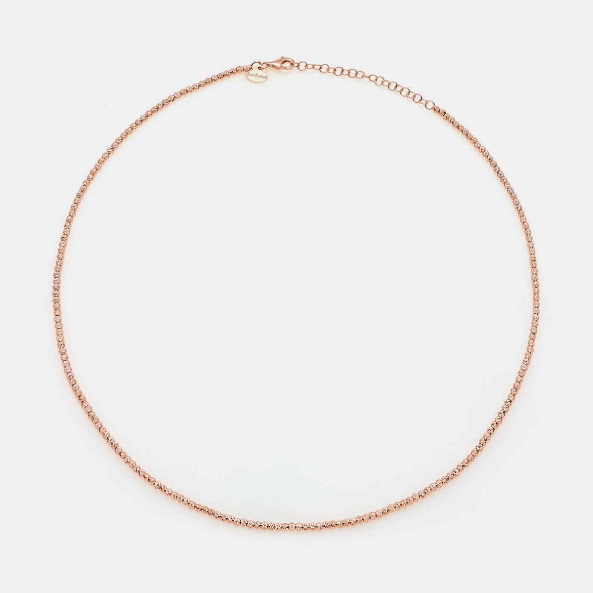 Rose gold plated silver necklace ref. LC17
