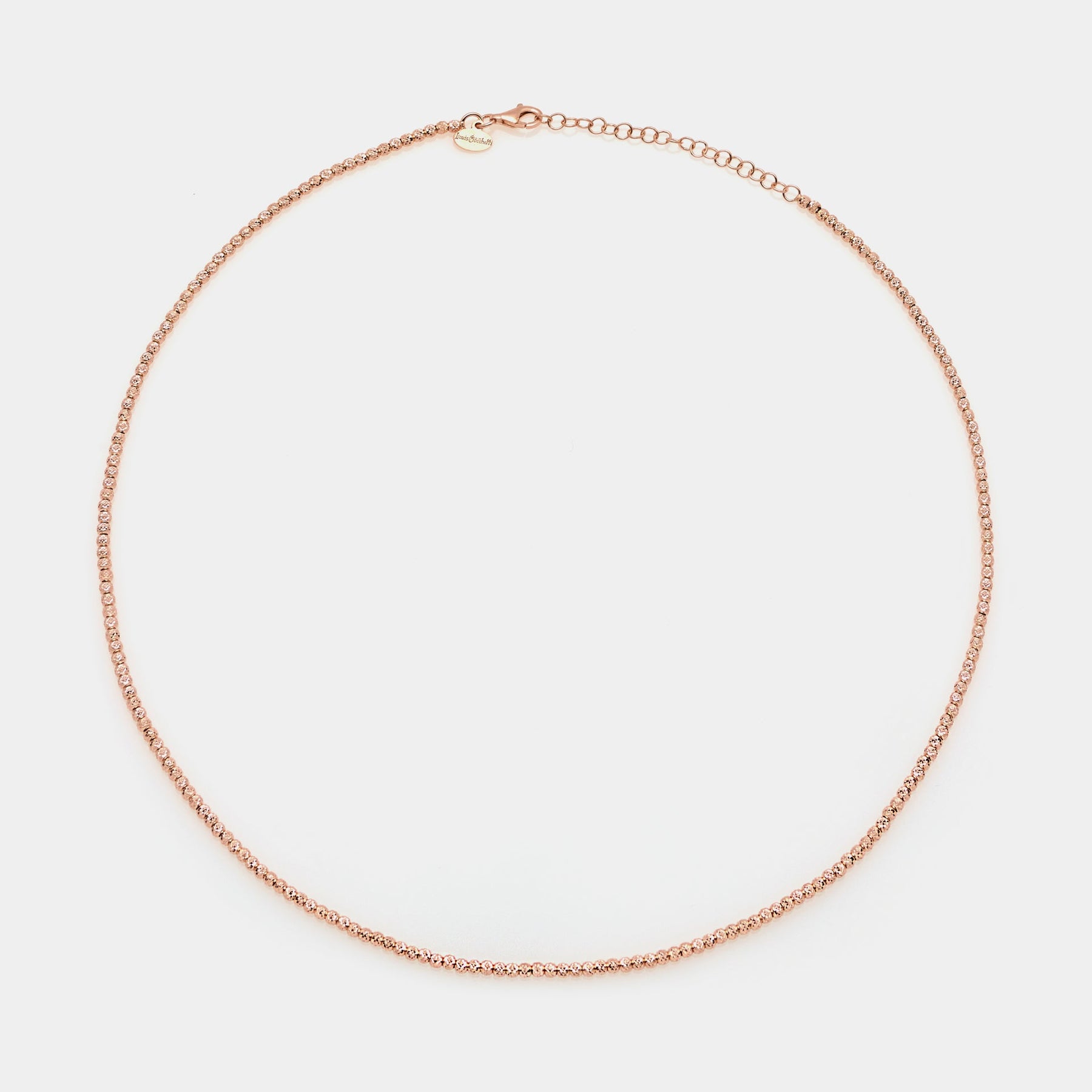 Rose gold plated silver necklace ref. LC17