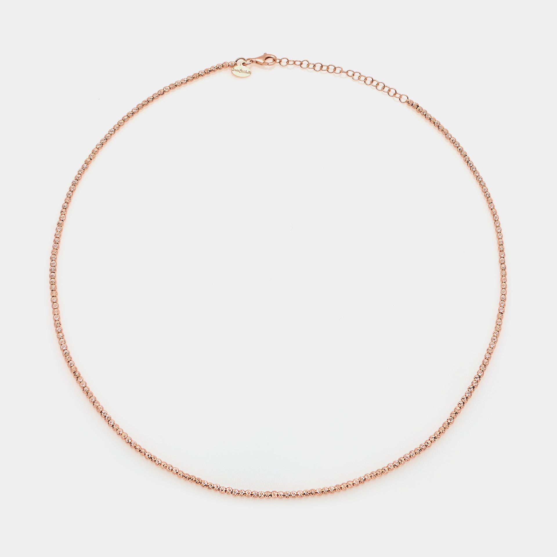 Rose gold plated silver necklace ref. LC17