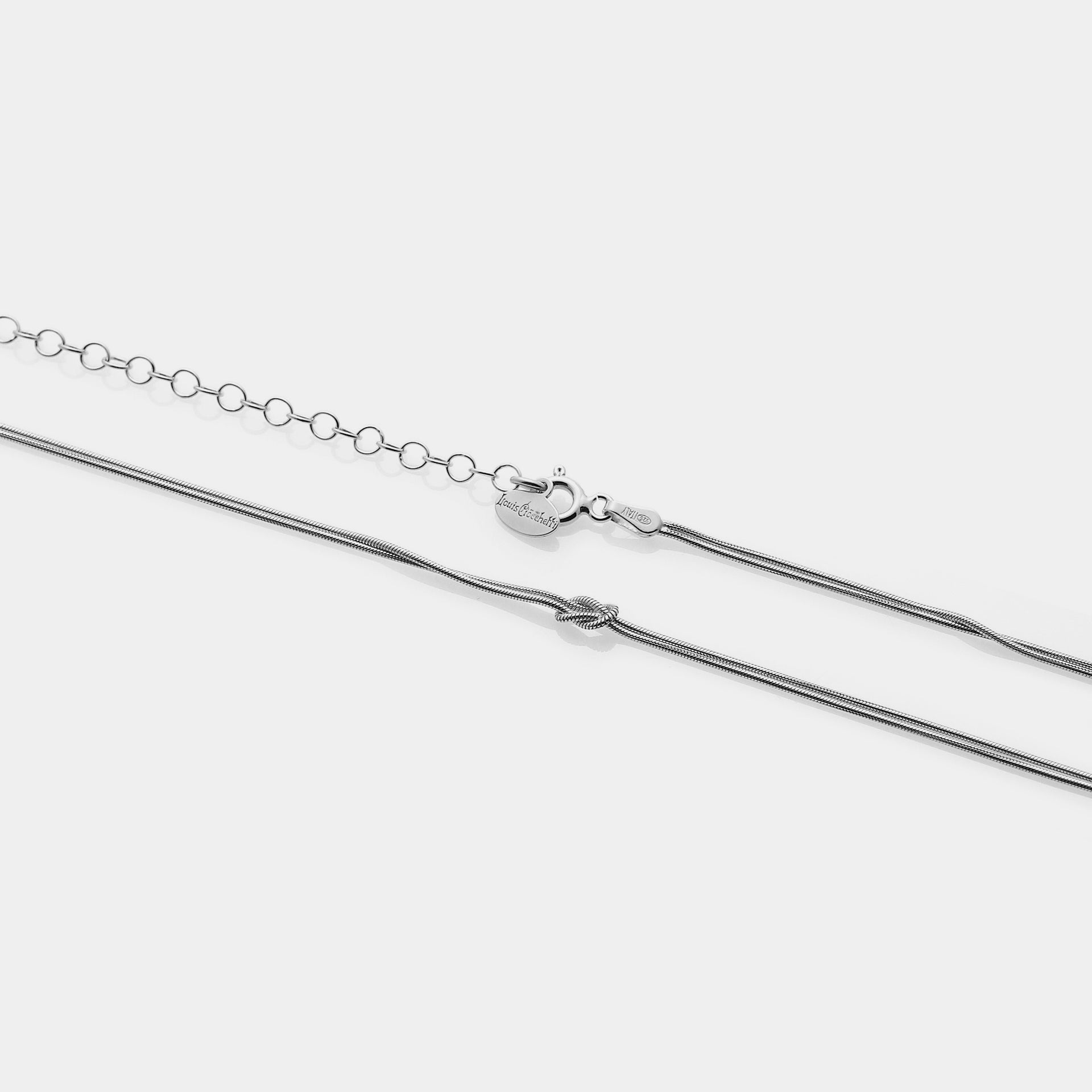 Soft Infinity Choker Necklace in 925 Silver