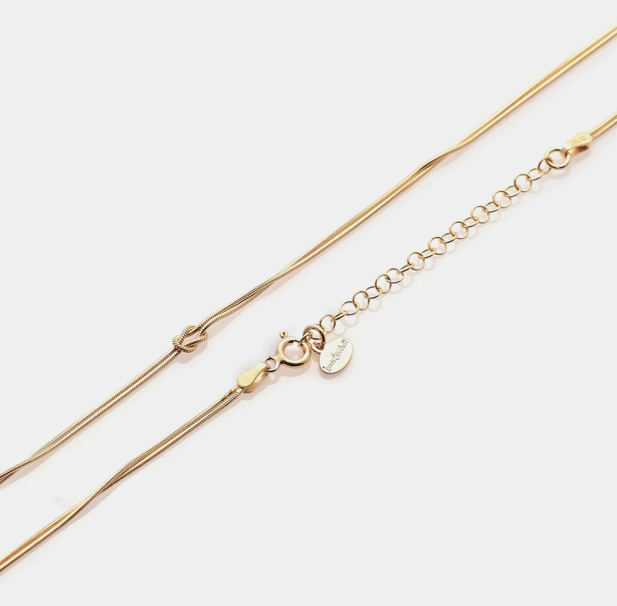 Soft Infinity Necklace in 925 Silver