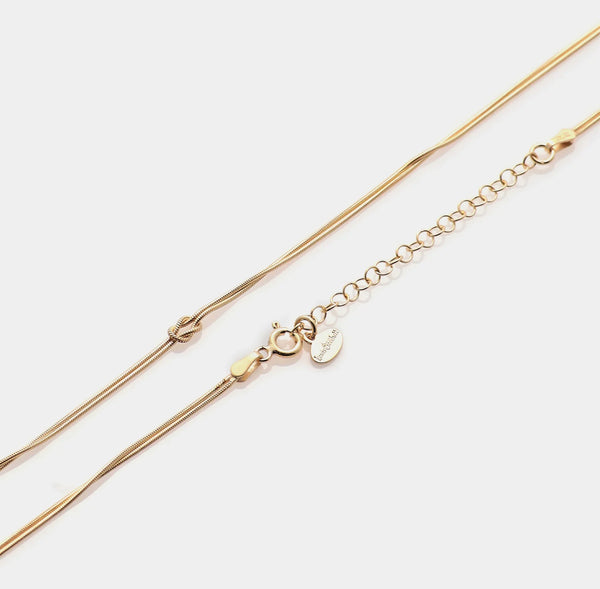 Soft Infinity Necklace in 925 Silver