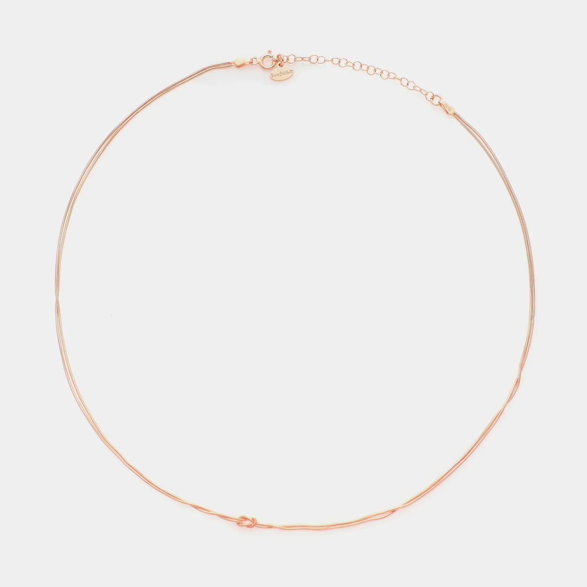 Soft Infinity Necklace in 925 Silver