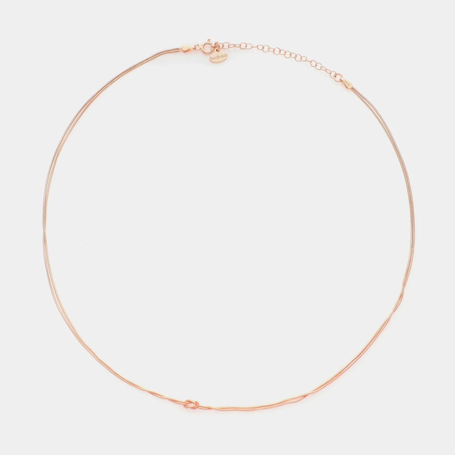 Soft Infinity Necklace in 925 Silver