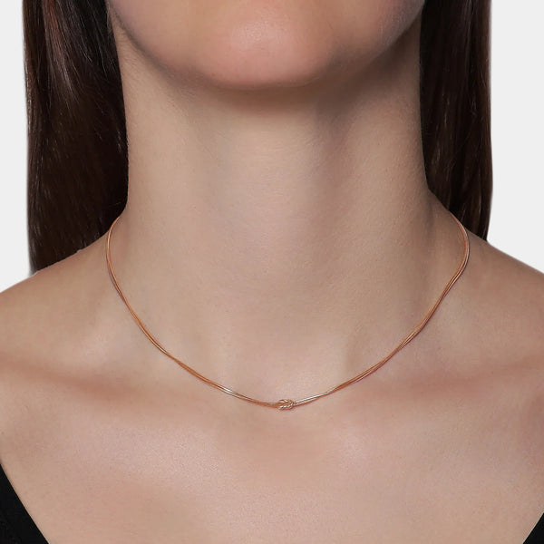 Soft Infinity Necklace in 925 Silver