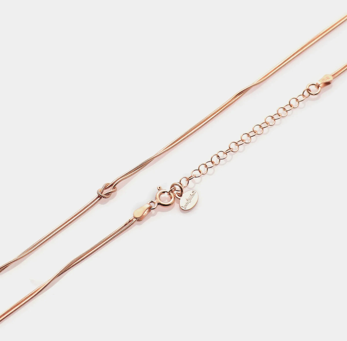 Soft Infinity Necklace in 925 Silver