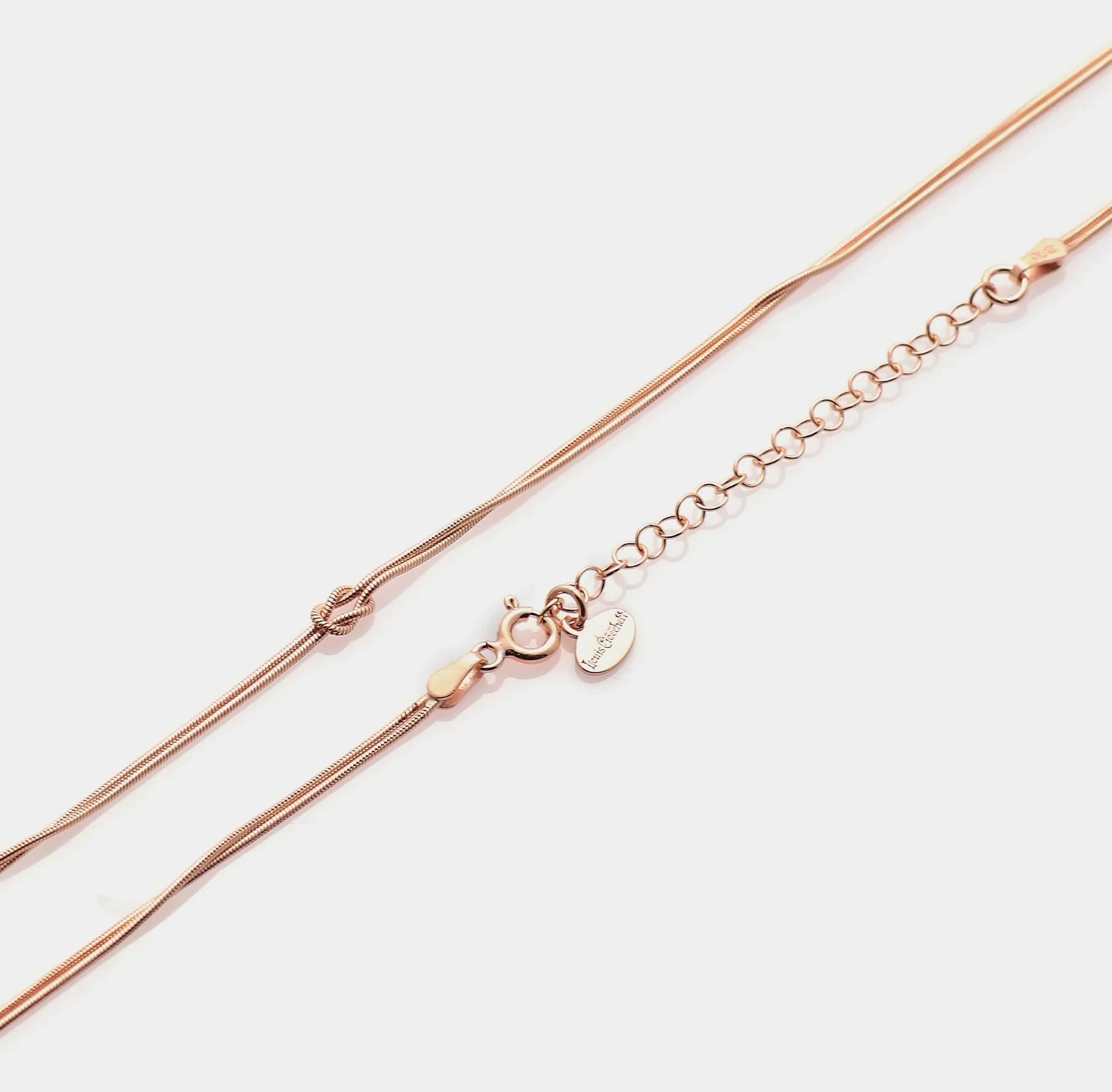 Soft Infinity Necklace in 925 Silver