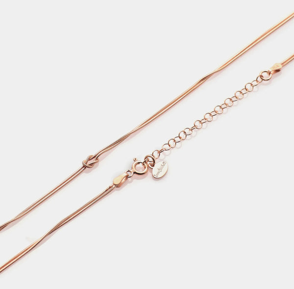 Soft Infinity Necklace in 925 Silver
