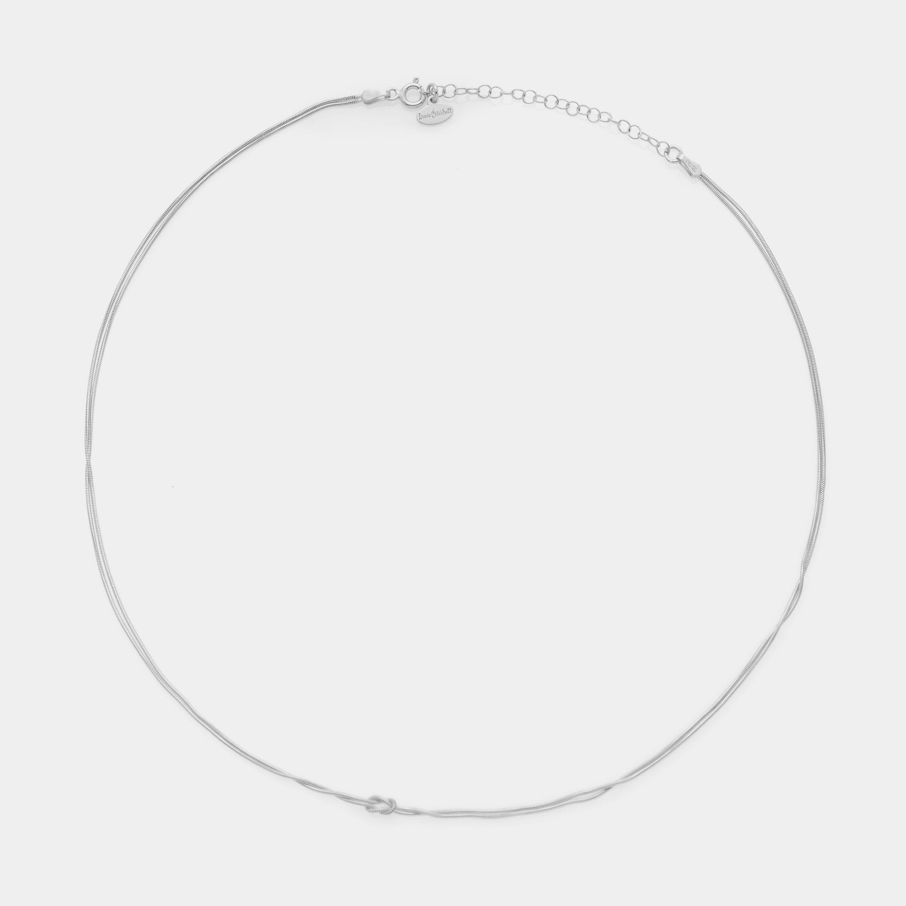 Soft Infinity Necklace in 925 Silver