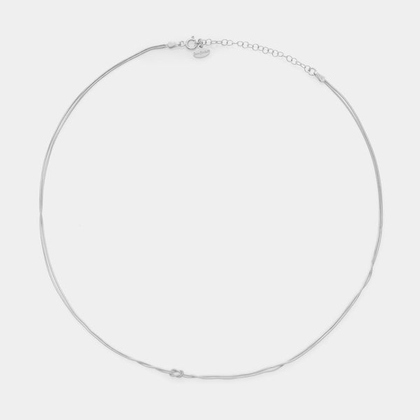 Soft Infinity Necklace in 925 Silver