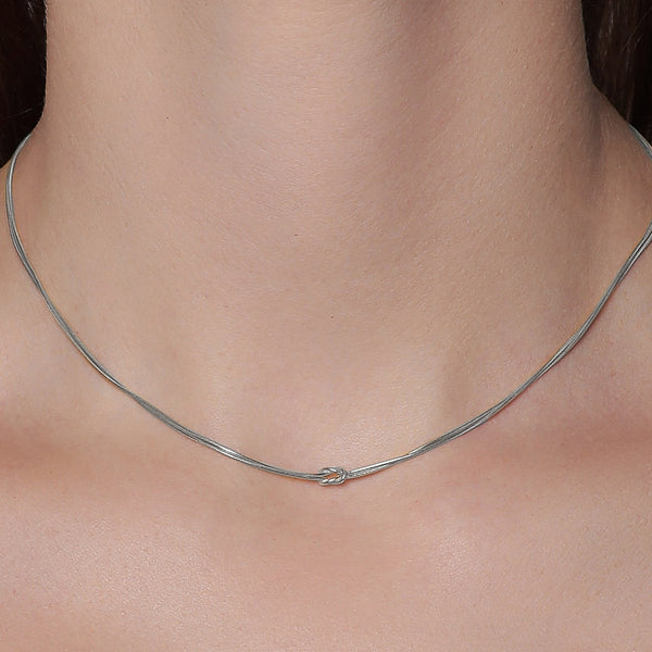 Collana Infinito Morbida in Argento 925