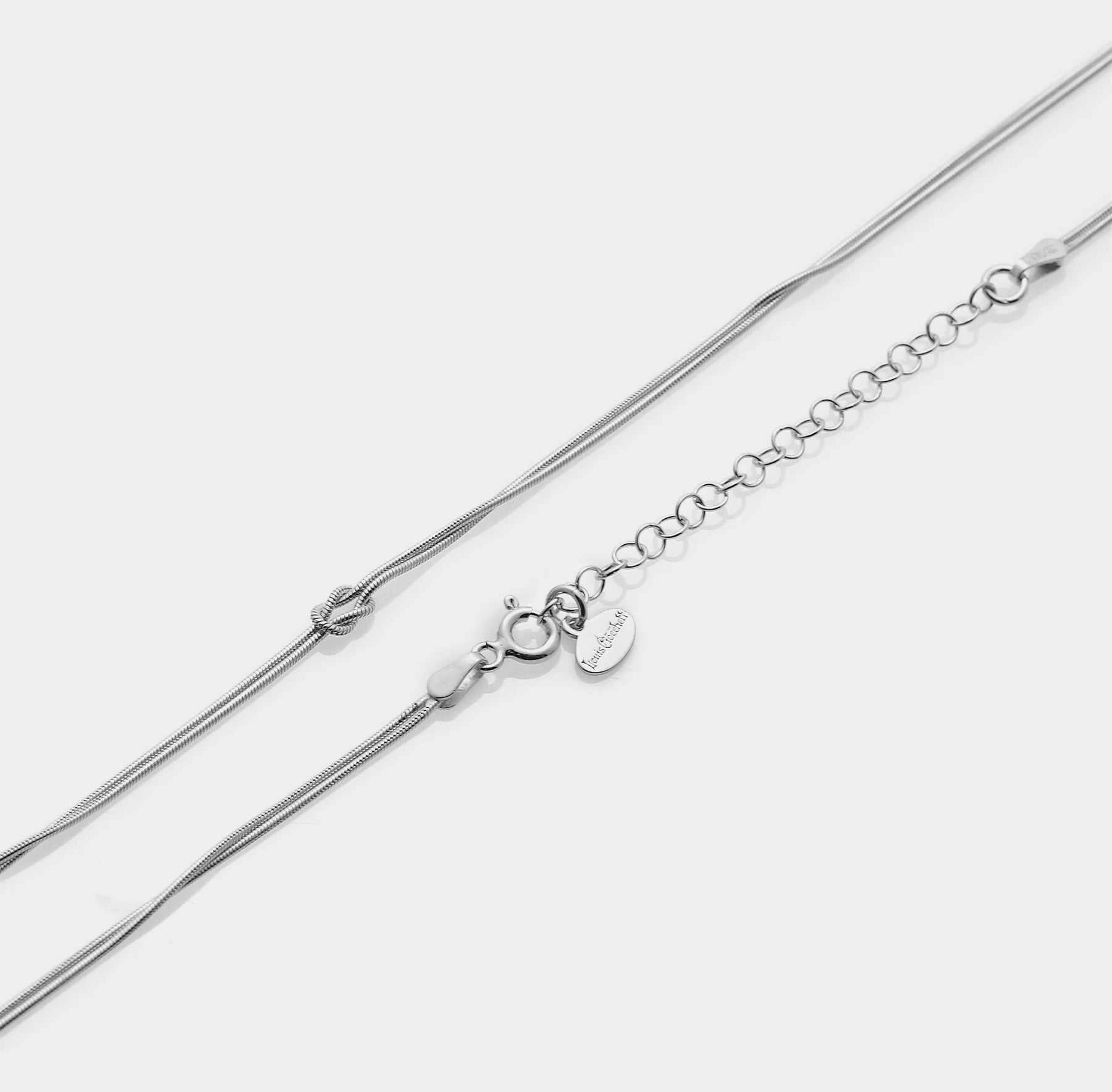 Soft Infinity Necklace in 925 Silver