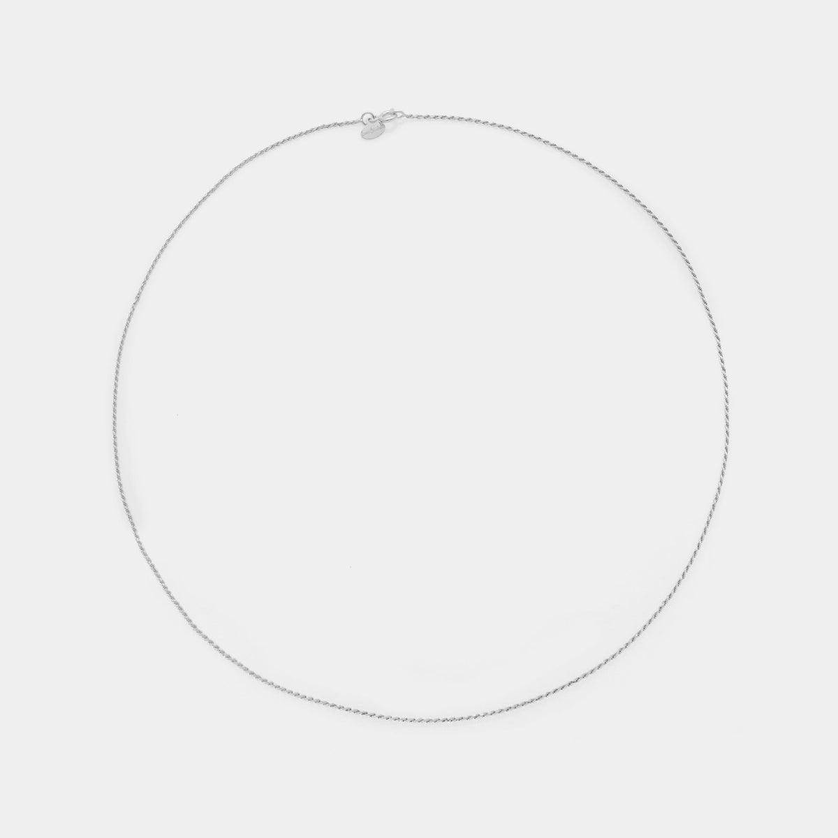Rhodium-Plated TORCHON DIAMANTE Chain
