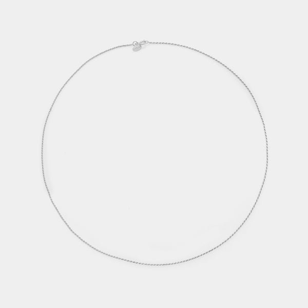 Rhodium-Plated TORCHON DIAMANTE Chain