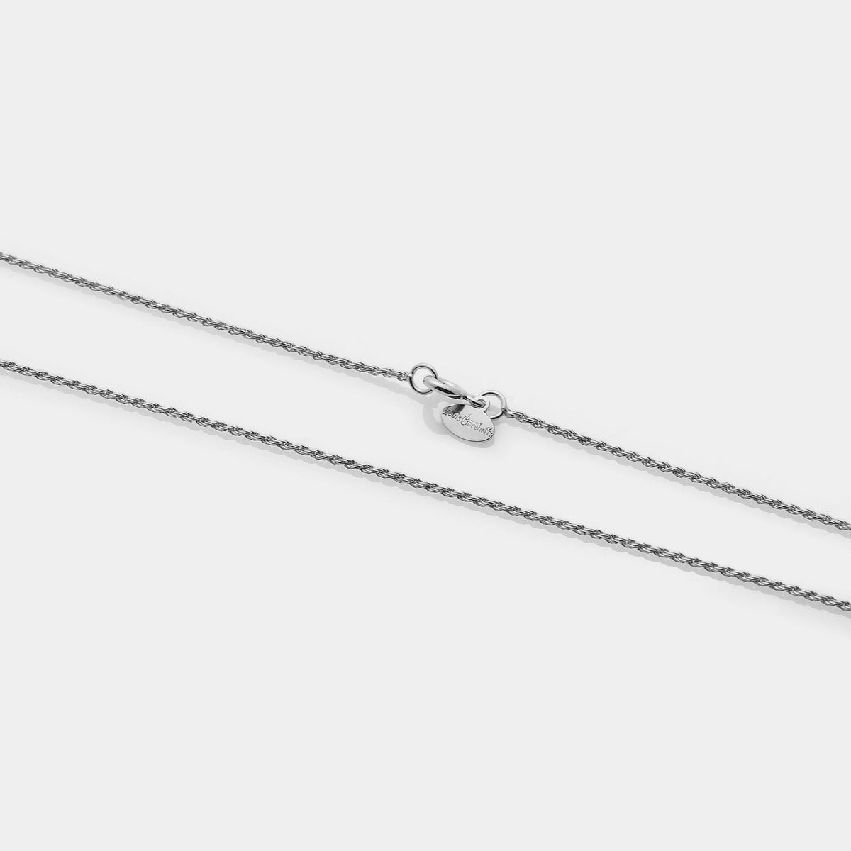 Rhodium-Plated TORCHON DIAMANTE Chain