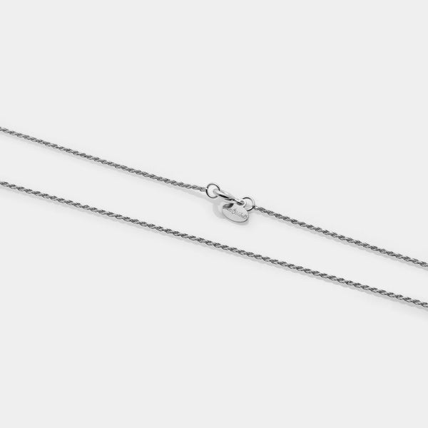 Rhodium-Plated TORCHON DIAMANTE Chain
