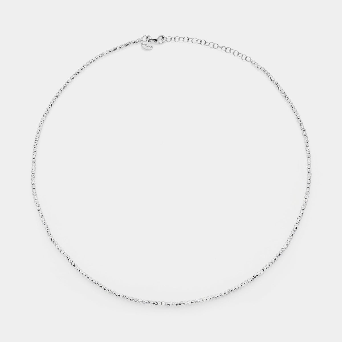 Natural silver necklace ref. LC18