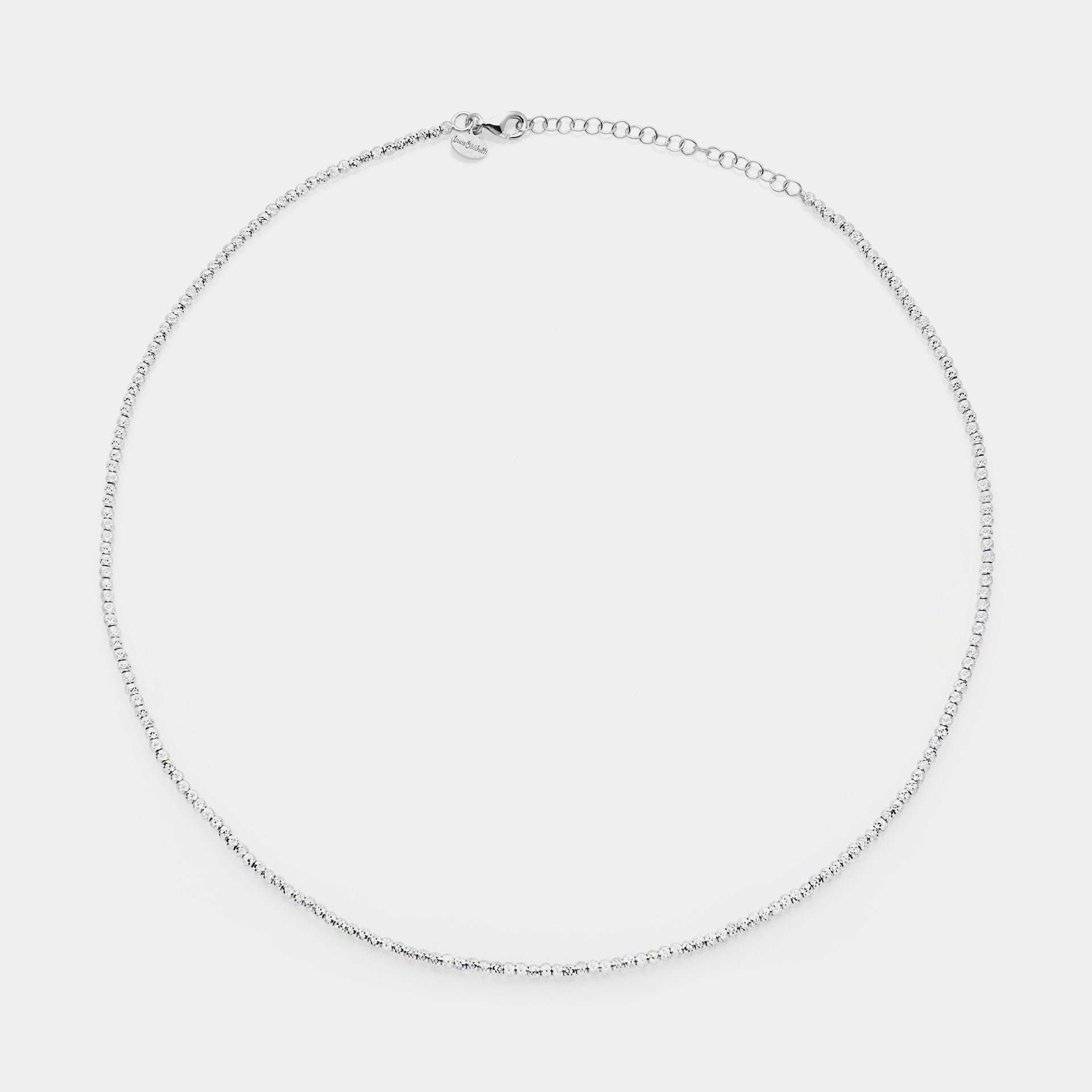 Natural silver necklace ref. LC18